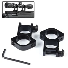2PCS 1" Diameter 20mm  High Profile See-Thru Dovetail Scope Ring Mount H/P New