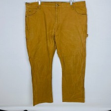 Dickies Mens Jeans Carpenter Brown Relaxed Baggy Work Pants Size 42 x 32