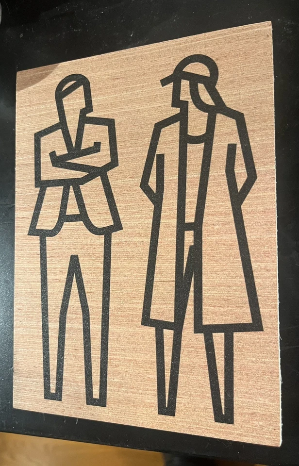 Tarjeta INVITACIÓN de madera Noruega impresión OPIE de Julian en madera 2023 Foto 2 de 4