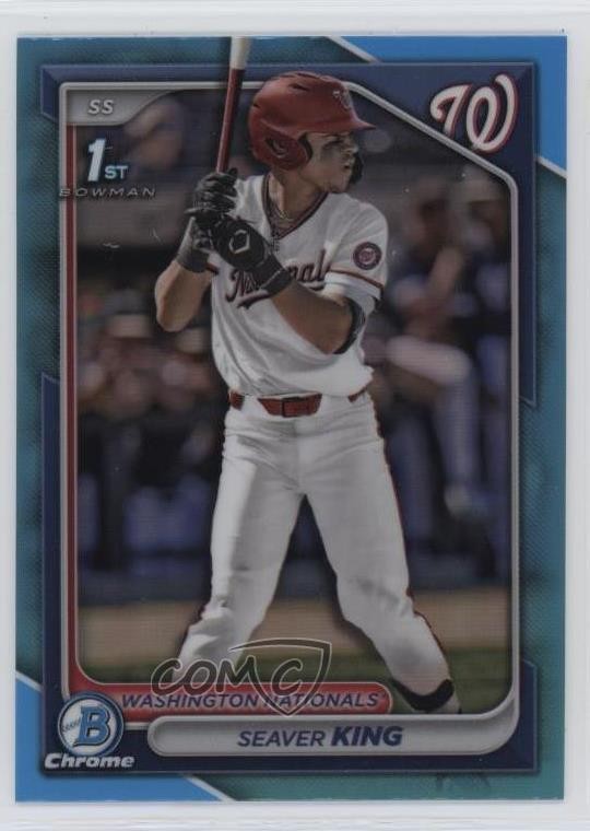 2024 Bowman Draft Chrome Sky Blue Refractor Seaver King #BDC-62