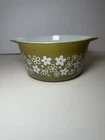 Vintage PYREX 473 Primary Colors Green Mixing Bowl 1 Qt. USA