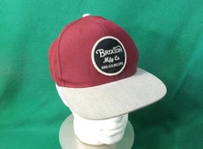 Brixton Mfg. Co. Wheeler red snapback hat