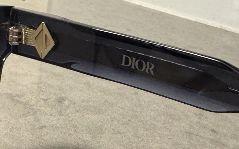 CHRISTIAN DIOR CD DiamondO S1F 3000 GAFAS TRANSPARENTES AZULES AUTÉNTICAS 55-18 Foto 3 de 4