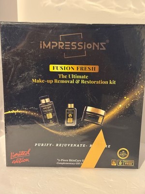 IMPRESSIONZ - FUSION FRESH - ULTIMATE MAKE- UP REMOVAL & RESTORATION KIT SEALED