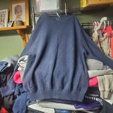 Vintage 90s Nike Golf Cable Knit Sweater Size Medium Blue Colorway