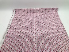 2.5 yds Rose & Hubble Pink & White Floral Str...