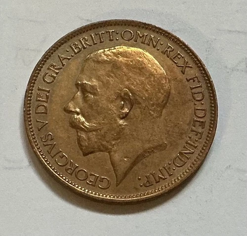 1915 George V Half Penny — photo from another recent sale
