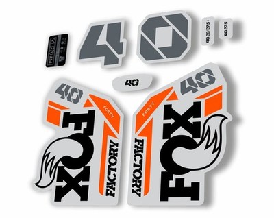 FOX 40 2021 Factory Forks Suspension Decals Sticker Set Adhesive For Gray Forks