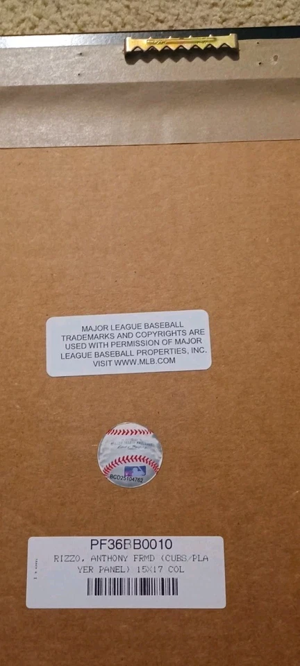 Anthony Rizzo Chicago Cubs 2016 imagen enmarcada negra jugador de béisbol Yankees  Foto 3 de 4