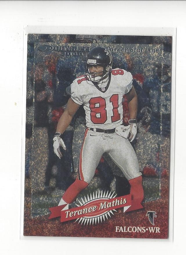 2000 Donruss Stat Line Career #8 Terance Mathis Falcons /81