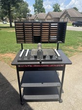 Accucut Mark Iv Die Cutting Machine With Tray 46 Dies And Cabinet