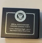 250th Anniversary United States Navy American Eagle One Ounce Silver Proof Coin