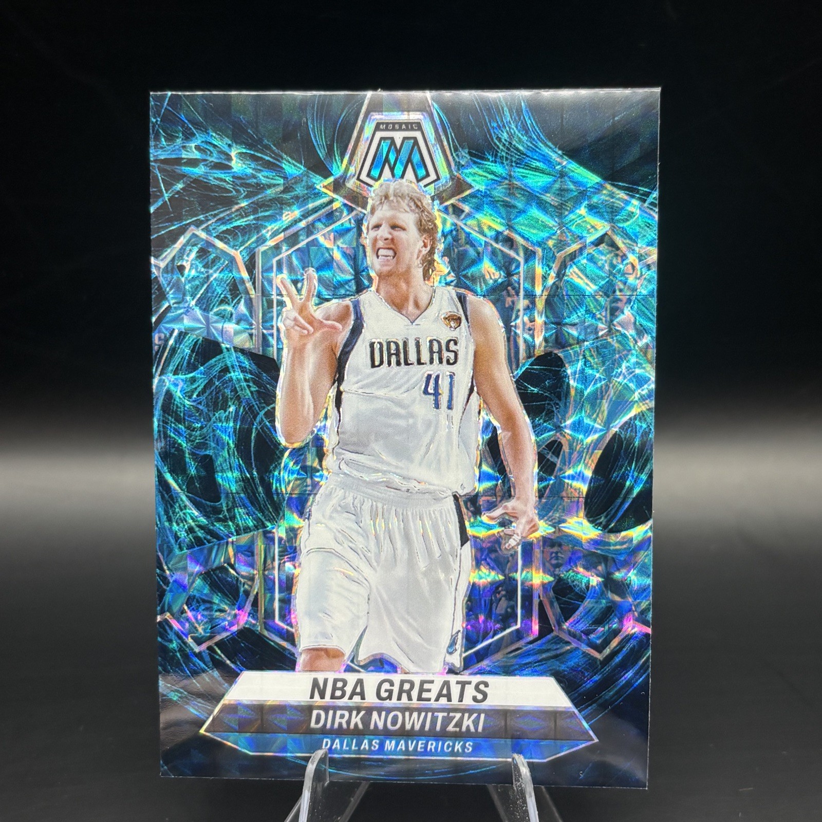 2023-24 Panini Mosaic Dirk Nowitzki #298 Genesis NBA Greats SSP