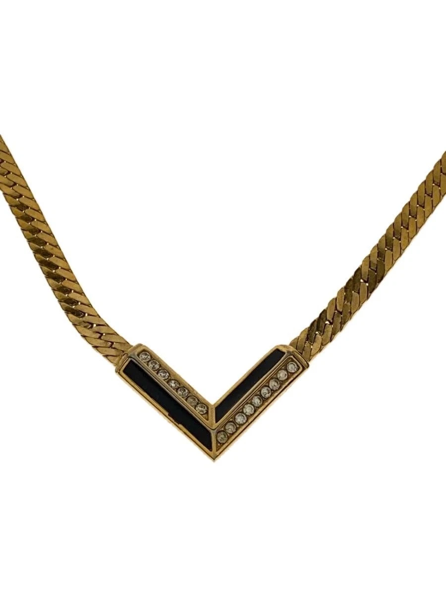 Collana Christian Dior strass vintage top oro donna