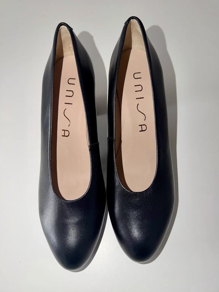 Unisa escarpins femme cuir noir bout rond pointure EU 39 modèle NUMAR_F18 - Photo 1/4