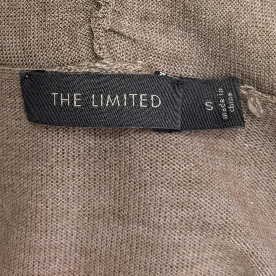 The Limited Sweater Womens S Brown Merino Wool Blend Surplice Wrap Lightweight - Image 4 of 4