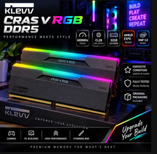 KLEVV CRAS V RGB 32GB 2x16GB DDR5 6000 CL28 SKHynix A-Die EXPO KD5AGUA80-60B280G
