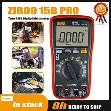 ZIBOO 15B PRO True RMS Digital Multimeter - AC/DC Voltage & Current Tester