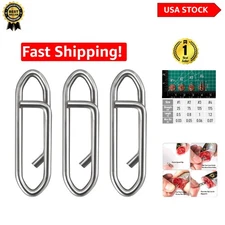 Stainless Steel Fishing Power Clips - Quick Change 25lb Micro 20-Pack