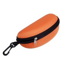 Portable Zipper Protector Carry Shell Case for Sunglasses  Eyeglasses - Orange