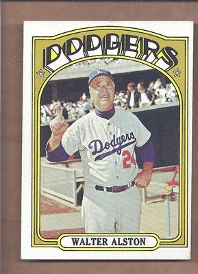 1972 Topps HIGH HOF #749 WALT WALTER ALSTON **CENTERED** EX-NMT CONDITION