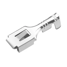 100PCS 6.3mm Female Spade Crimp Terminals Non-Insulated Quick Splice Connectors