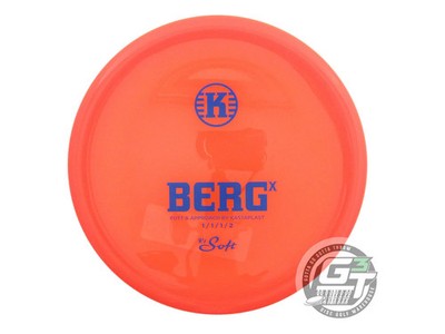 NEW Kastaplast K1 Soft Berg X 175g Clear Orange Blue Stamp Putter Golf Disc
