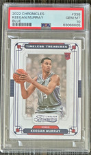 2022 Chronicles Keegan Murray Timeless Treasures Blue PSA 10 #20/99