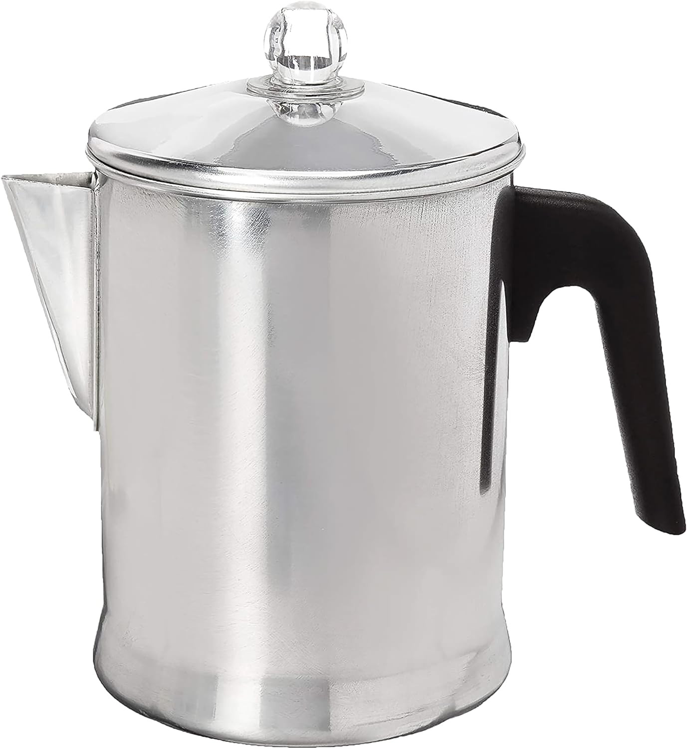 Heavy Duty Stove Top Percolator Coffee Pot Maker Aluminum Steel 9-Cup