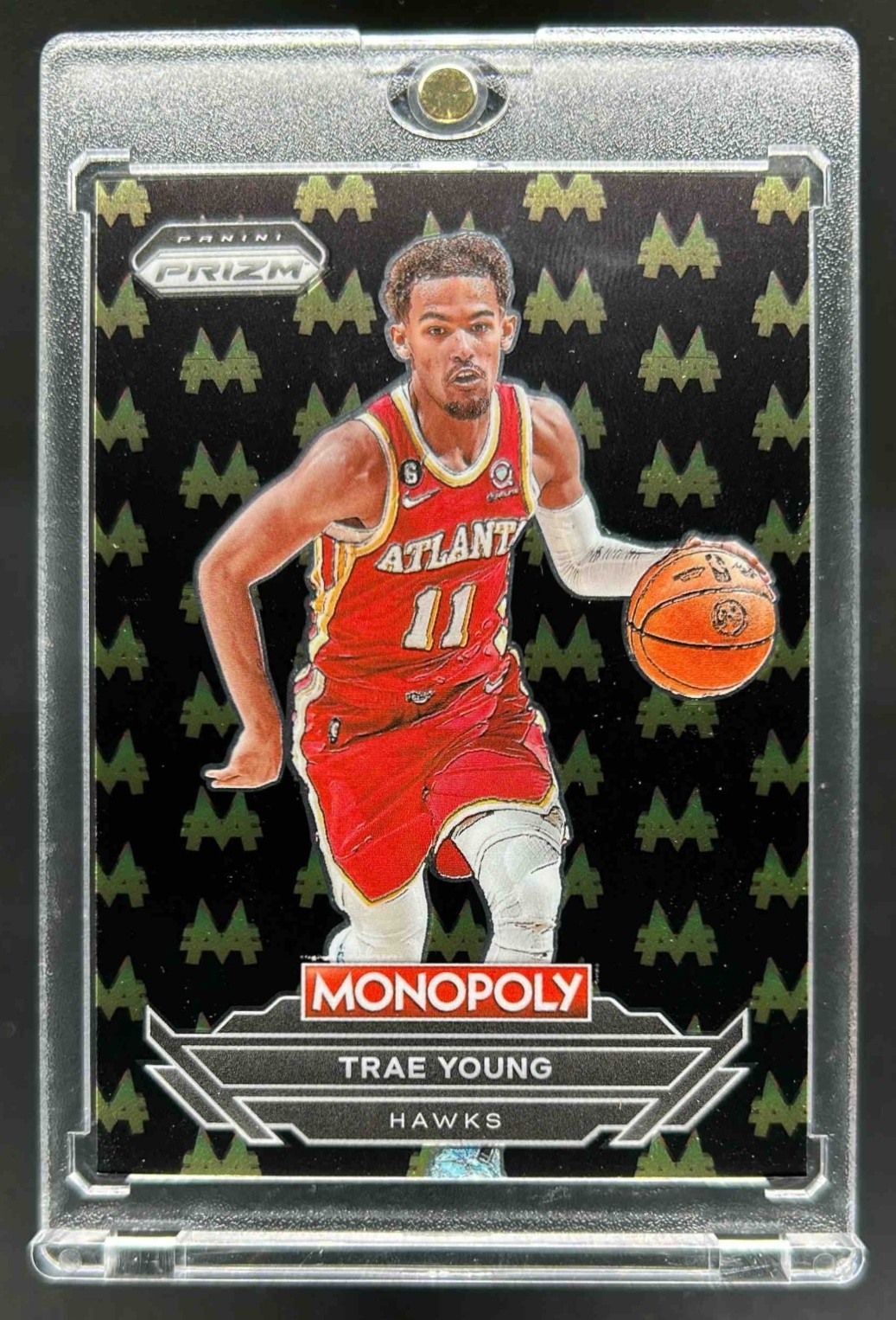 2022-23 Prizm Monopoly Trae Young Money Black #M1 Hawks