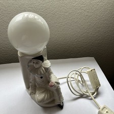 Vintage ?  Tischlampe Pierrot Keramik  Höhe ca. 23 cm