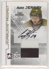2009-10 ITG Superlative Volume 2 Prospect Jersey Gold 7/10 Cody Hodgson Auto 1t6