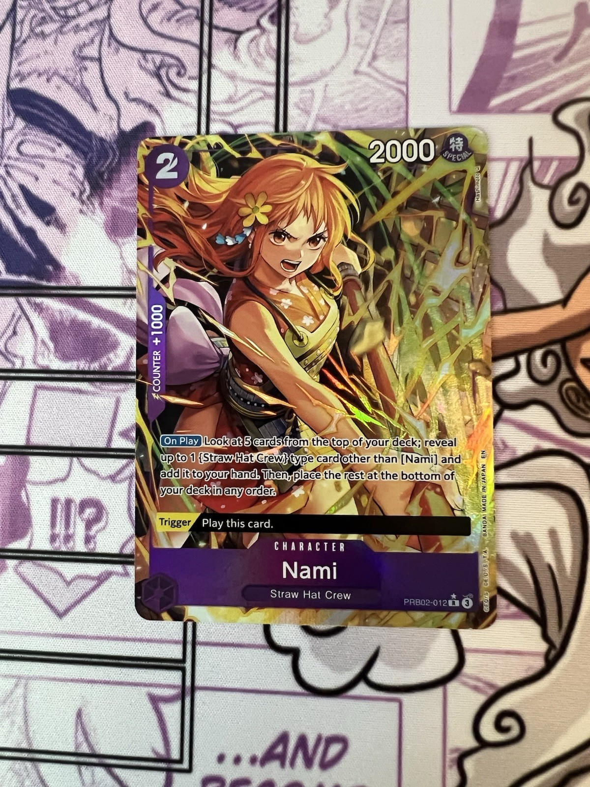 Nami PRB02-012 Alt Art R One Piece TCG English NM