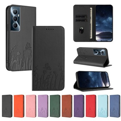 Handy Hülle für Realme P1 Pro V50s Narzo 60X 70 Pro Magnetic Case Wallet Tasche 