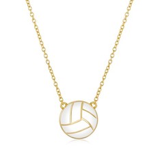 Volleyball/Softball/Soccer/Basketball/Football/Baseball/Pickleball Necklace f...