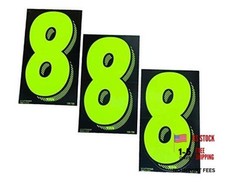 7 1/2 Green Chartreuse Pricing Numbers for Car Dealers 3 Dozen 8's