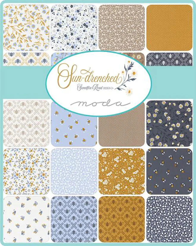 Moda - Sun Drenched Mini Charm Pack by Sweetfire Road 42 pcs - Image 2 of 2