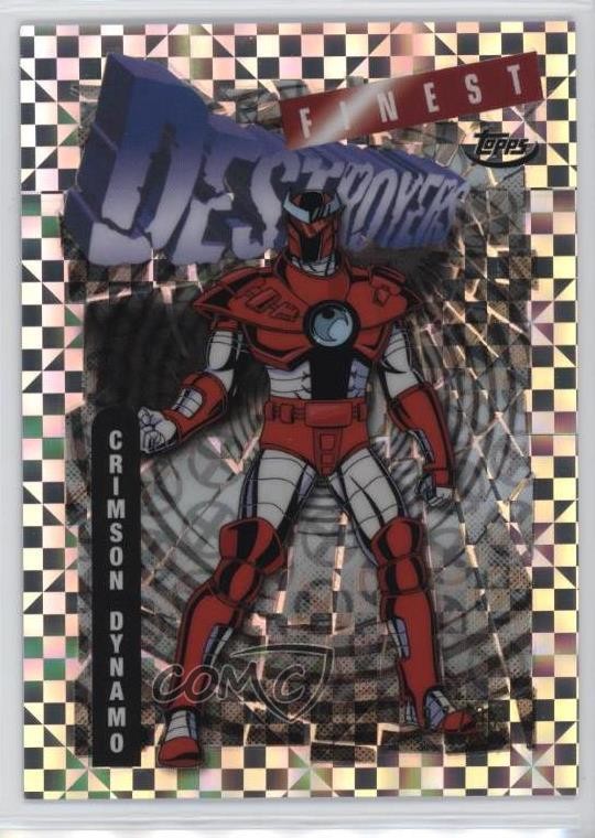 2025 Topps Finest X-Men '97 Uncommon Silver X-Fractor 97/97 Crimson Dynamo #71