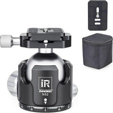 Low Profile Tripod Ball Head- N52 Panoramic CNC Metal Camera Tripod Ball Head