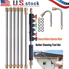High Pressure Washer Extension Wand Replace Lance Gutter Cleaner Nozzle 4000PSI