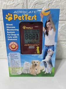 ADVOCATE PET TEST Blood Glucose Monotoring System NEW but missing the strips
