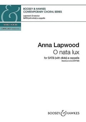 O nata lux: gemischter Chor (SATB divisi) a cappella. Chorpartitur. (Contem ...