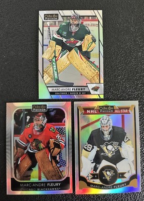 Marc-Andre Fleury Lot Of 3 O-Pee-Chee Platinum Rainbow Parallels