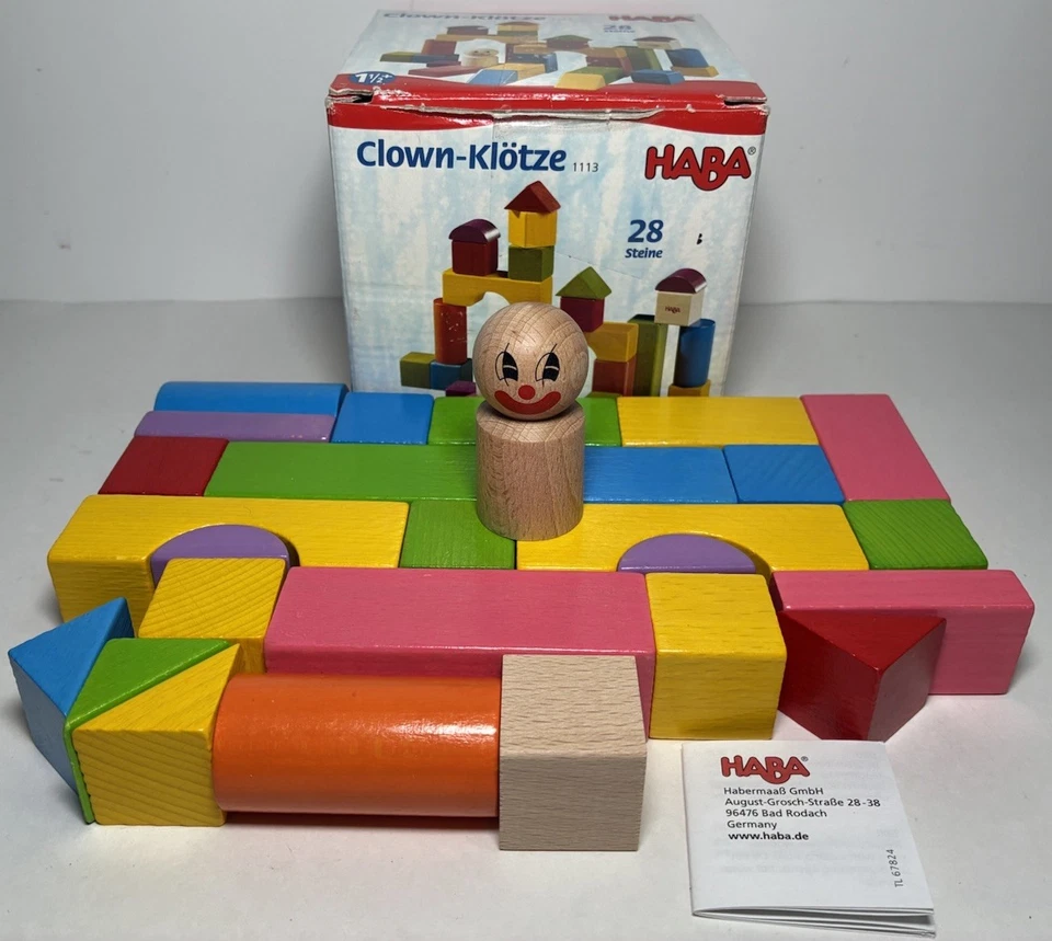 HABA Clown Blocks 28 Wooden Blocks - Image 3 of 4