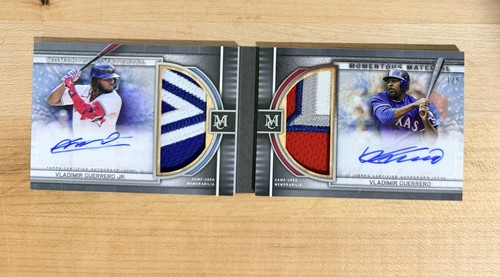 2023 Topps Museum Collection Vladimir Guerrero Jr & Sr Dual Patch Auto /5