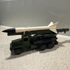 Vintage Dinky Model 665 Honest John Missile Launcher With Rocket BLACK BASE