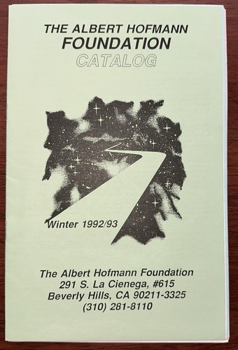 Albert Hofmann Stiftung 1992/93 Katalog LSD Psychedelische Halluzinogenforschung