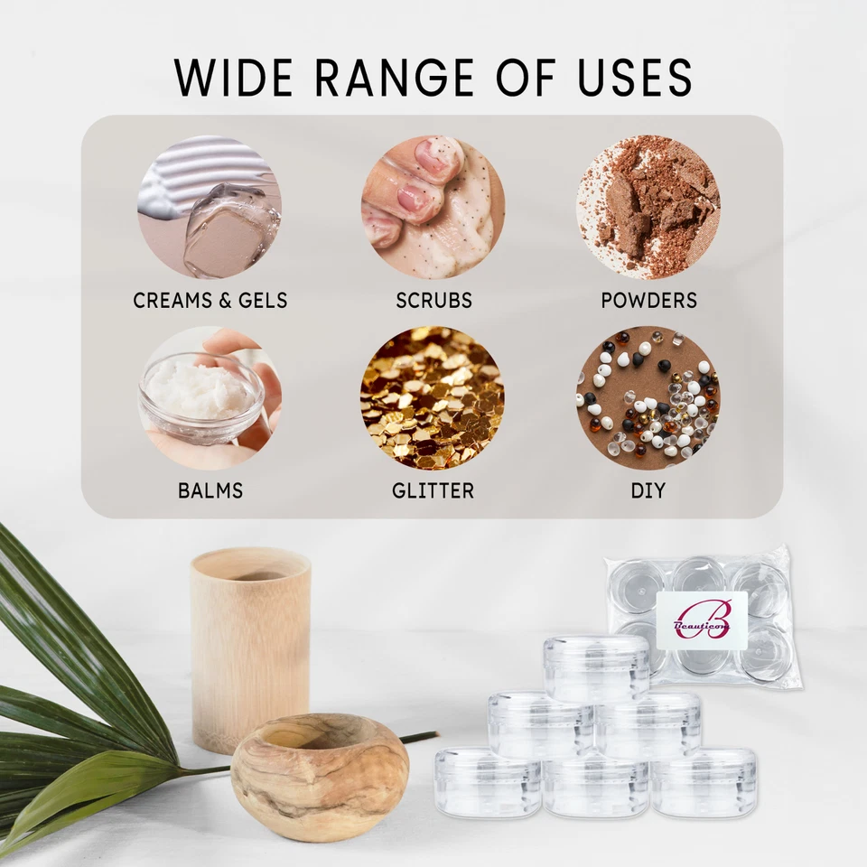 12 Pieces 15 Gram/1/2oz High Quality Lip Balm Lotion Cream Sample Jar Containers - Image 4 of 4