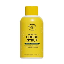 Natural Cough Syrup For Adults Immune Support With Honey Elderberry And Propolis