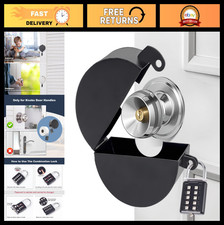 2 Pack Door Knob Lockout Device  Padlock, Temporary Handle Lock Cover for Safet